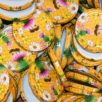 Coperchio per barattolo TO 82 - ape e cardo - 700 pezzi - scatola intera - HO5