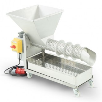 Pressa a vite per la separazione del miele e della cera dagli opercoli, capacità 100 kg/h Lysoň - OPTIMA