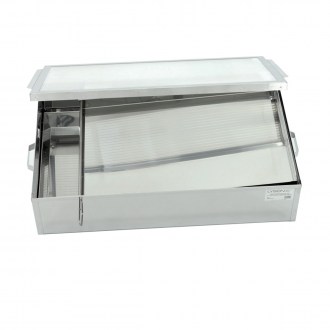 Fonditore solare grande in acciaio inox Lysoň 55 x 92