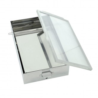 Fonditore solare grande in acciaio inox Lysoň 55 x 92