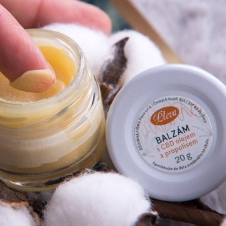 Balsamo Pleva con olio CBD e propoli 20 g