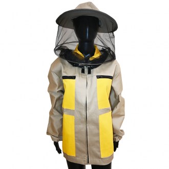 Camiciotto da apicoltore beige, taglie: S-XXXL