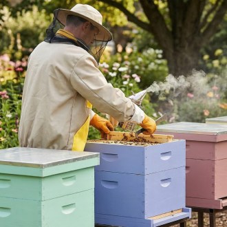 Camiciotto da apicoltore beige, taglie: S-XXXL