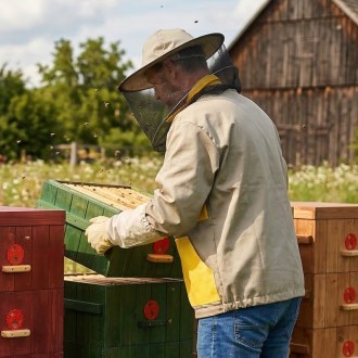Camiciotto da apicoltore beige, taglie: S-XXXL