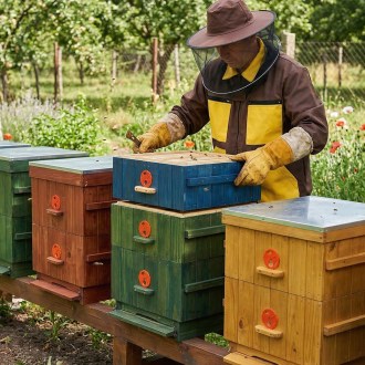 Camiciotto da apicoltore marrone, taglie: S-XXXL - CZ