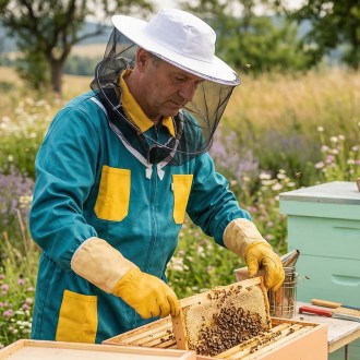 Camiciotto da apicoltore, verde, taglia - taglia CZ: 52-60