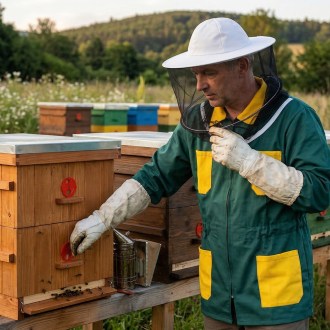 Camiciotto da apicoltore, verde, taglia - taglia CZ: 52-60