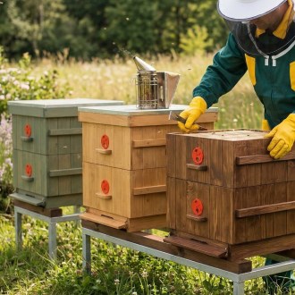 Camiciotto da apicoltore, verde, taglia - taglia CZ: 52-60