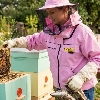 Camiciotto apistica con cappello - viola - Lysoň, taglia: S-XXL