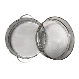 Filtro (setaccio) doppio stagnato 23 cm con manici