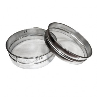 Filtro (setaccio) doppio stagnato 23 cm con manici