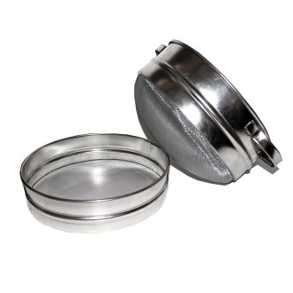 Filtro (setaccio) doppio strato stagnato 23 cm con manici