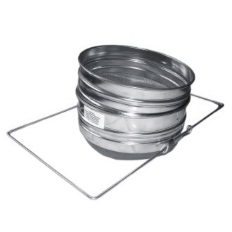Filtro (setaccio) doppio rivestito in stagno 21 cm con manici