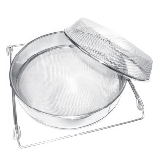Filtro (setaccio) a doppia parete in acciaio inox 24 cm con manici DE1