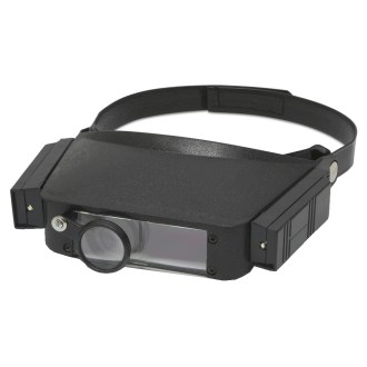 Lente d'ingrandimento frontale con illuminazione - da testa