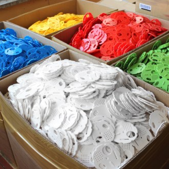 Chiusura a griglia (o diaframma) - diam. 8 cm - colorata