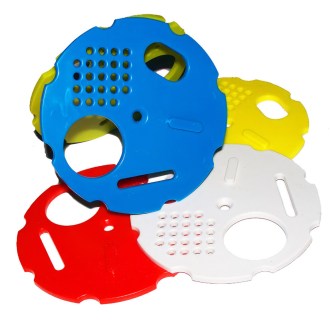 Chiusura a griglia (o diaframma) - diam. 8 cm - colorata