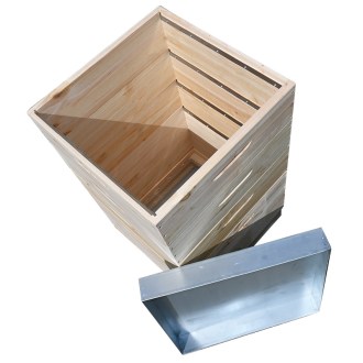 Arnia in legno Dadant US per 12 telaini - 1x 285 + 3x 141