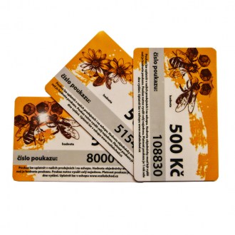 Buono regalo del valore da 500 a 5000 corone ceche