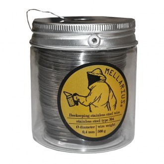 Filo per apicoltura MELLARIUS - acciaio inox con svolgitore 500 g