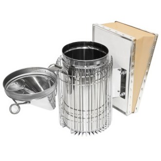 Affumicatore - grande con ultra gabbia - in acciaio inossidabile (max) 28 cm