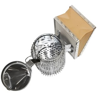 Affumicatore - grande con ultra gabbia - in acciaio inossidabile (max) 28 cm
