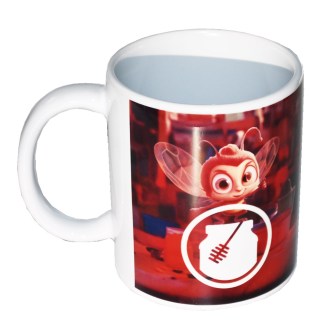 Tazza con motivo di bambini con il miele