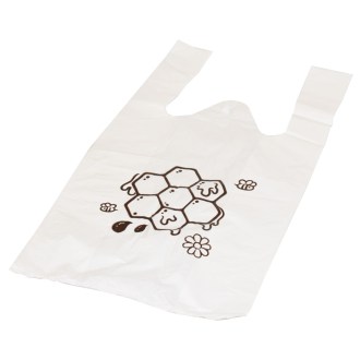 Sacchetti di plastica con manici - favo - 22 x 38 cm - 200 pezzi