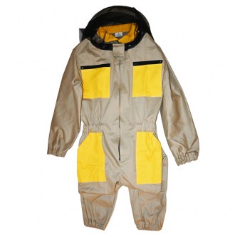 Tuta da apicoltore con cappello, beige, taglie: S-XXXL