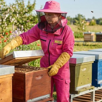 Tuta da apicoltore PREMIUM rosa Lysoň, taglie: S-XXXXL