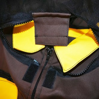 Tuta da apicoltore con cappello, marrone taglia: S-XXXL