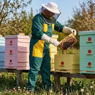 Tuta da apicoltore, verde - CZ taglia: 52-60