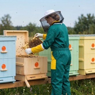 Tuta da apicoltore, verde - CZ taglia: 52-60