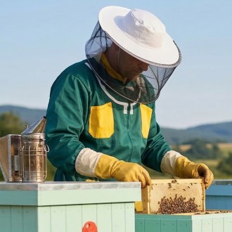 Tuta da apicoltore, verde - CZ taglia: 52-60