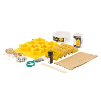 Set creativo per la produzione di candele - Natale