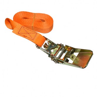 Cinghia di fissaggio - corta con cricchetto - monoblocco - 5m / 25mm - 500kg