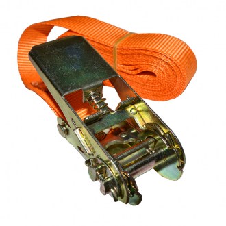 Cinghia di fissaggio - corta con cricchetto - monoblocco - 5m / 25mm - 500kg