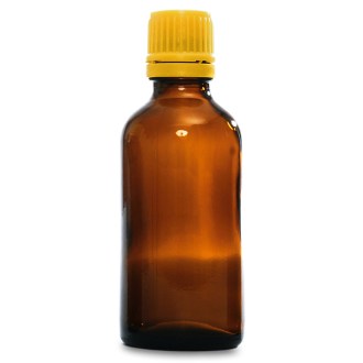 Boccetta di vetro marrone da 50 ml con contagocce