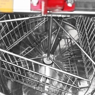 Smielatore Mellarius OptiLine 3.r. manuale con manovella grande e gambe P40