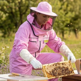 Tuta apistica con cappello - viola - Lysoň, taglia: S-XXXL