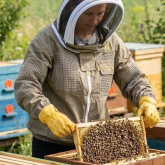 Camiciotto da apicoltore con ventilazione parziale Elegant Bee taglia: S-XXXXL