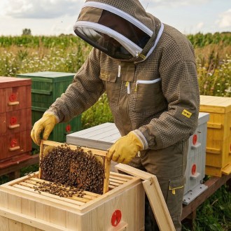 Camiciotto da apicoltore con ventilazione Elegant Bee taglia: S-XXXXL