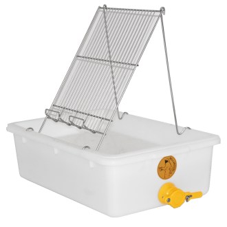 Vassoio per disopercolatura Mellarius - 1 telaio - vasca in plastica - acciaio inox