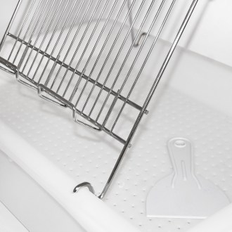 Vassoio per disopercolatura Mellarius - 1 telaio - vasca in plastica - acciaio inox