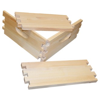 Nido Langstroth Jumbo (285 mm) - zincata - spiegata