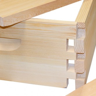 Nido Langstroth Jumbo (285 mm) - zincata - spiegata