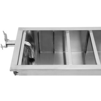 Vasca di disopercolatura in acciaio inox ApiNord