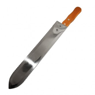 Coltello per disopercolatura - dentato - acciaio inox - 28 cm