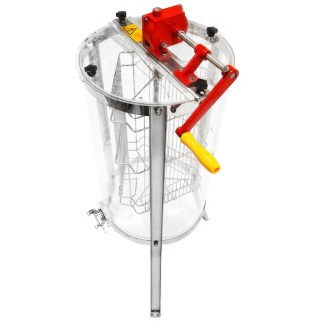 Smielatore Mellarius ProLine trasparente 3 favi manuale con manovella grande P40