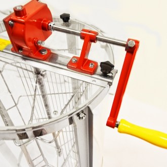 Smielatore Mellarius ProLine trasparente 3 favi manuale con manovella grande P40